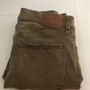 Madewell Skinny Green Denim